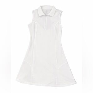 Mofiz White Sleeveless Polo Dress